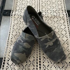 Skechers Slip-On Flats with Camouflage Design